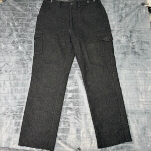 Filson Style 87 Mens 100% Virgin Wool Cargo Field Pants Charcoal Grey USA 38